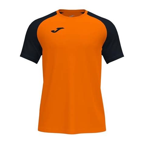 Joma Academy IV SS Football Shirt Orange/Black