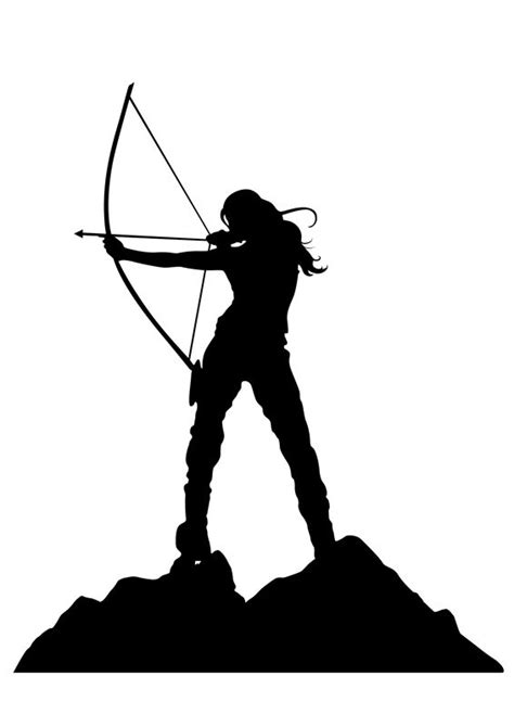 Silhouette Bow And Arrow Clipart : Bow silhouette clipart bow ...