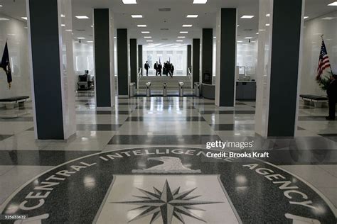 Government employees inside the CIA headquarters in McLean, Virginia.... News Photo - Getty Images