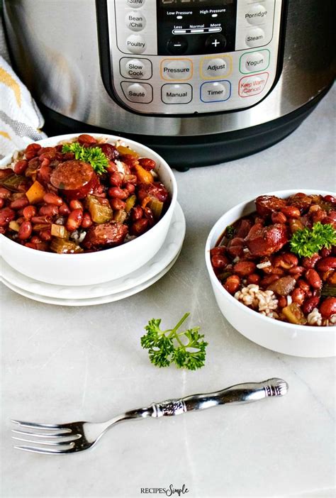 Instant Pot Red Beans and Rice With Sausage - Recipes Simple