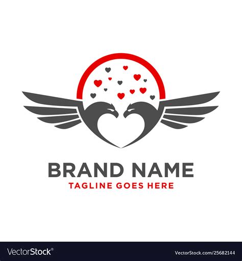 Love bird logo Royalty Free Vector Image - VectorStock