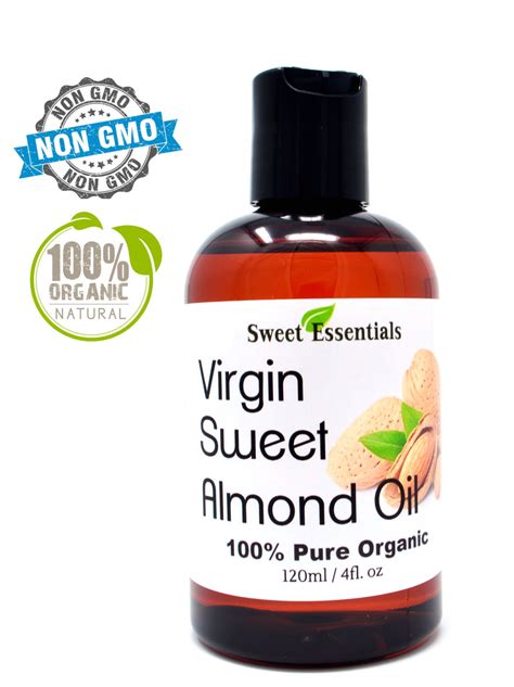 100% Pure Organic Sweet Almond Oil | Unrefined / Virgin | Imported Fro ...