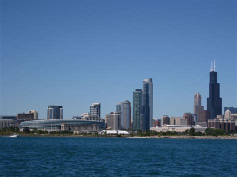 Chicago Skyline from Lake Michigan | Places to travel, Places to visit, Places to go