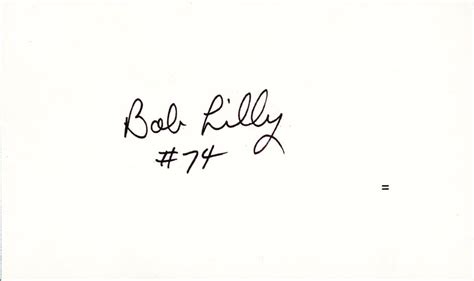 Bob Lilly - Autograph | HistoryForSale Item 1086