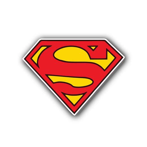 Superman – Full Color Vinyl Sticker – Custom Size – Sports Stickers USA