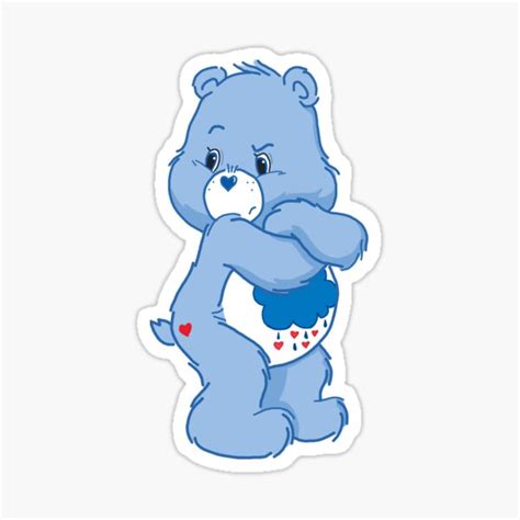 "Grumpy Bear" Sticker for Sale by SadLittleSushi | Redbubble