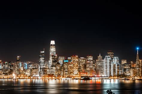 City skyline during night time 1229849 Stock Photo at Vecteezy