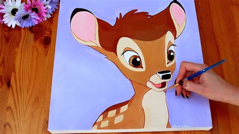 PAINTING Bambi DISNEY ART - YouTube