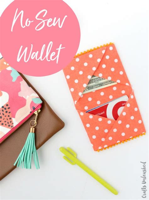 DIY Wallet Tutorial: No Sew Fabric Wallet - Consumer Crafts | Fabric ...