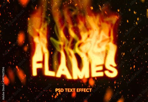 Fire Text Effect Stock Template | Adobe Stock