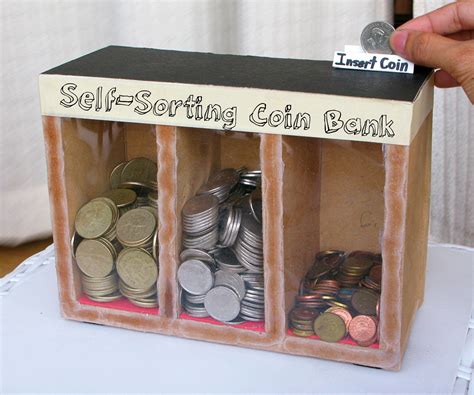 Coin Sorting Machine (Runs on Gravity) | Piggy bank diy, Mason jar diy ...