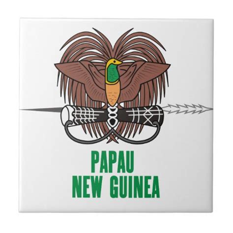 PAPUA NEW GUINEA - emblem/flag/coat of arms/symbol Tile | Zazzle