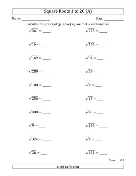 8 9 perfect squares answers