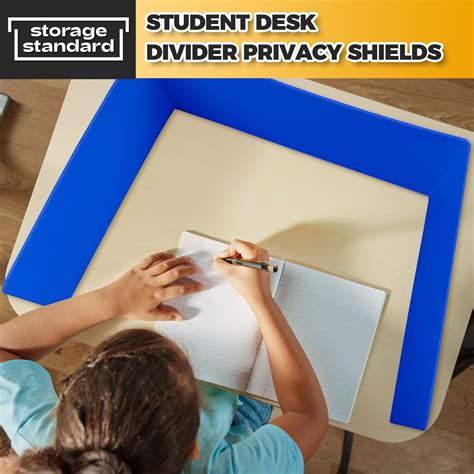 4-Pack Classroom Privacy Shields Desk Dividers for Student Desks - Ass – StorageStandard