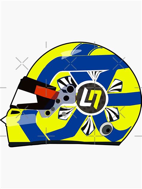 "Lando Norris helmet design" Sticker for Sale by royaldutchness | Redbubble