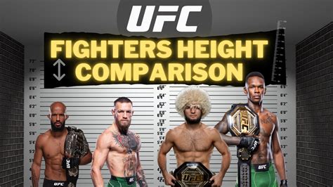 UFC Fighters Height Comparison - Tallest and Shortest UFC Fighters. How ...