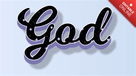 God | Text Effect Generator