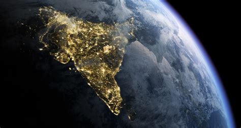 India from Space – Armin Schieb Illustration