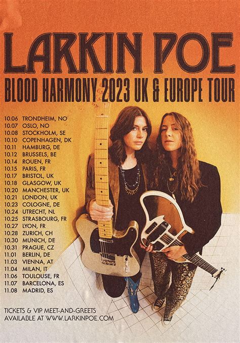 Larkin Poe – Blood Harmony Tour 2023 – Milan, Lombardy | ITALYscapes