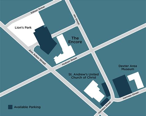 Map & Parking | The Encore Musical Theatre Company