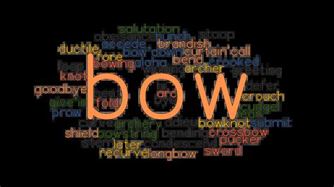 BOW: Synonyms and Related Words. What is Another Word for BOW ...