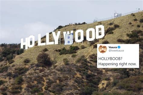 Hollywood Sign Was Changed to 'Hollyboob' For Breast Cancer Awareness ...