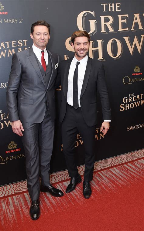 Hugh Jackman and Zac Efron at “The Greatest Showman” World Premiere ...