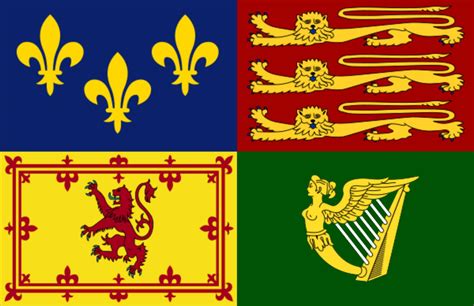 An alternative Royal Standard for the British Monarchy : r/vexillology