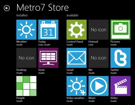 Get Windows 8 Metro Start Screen In Windows 7 - Metro7