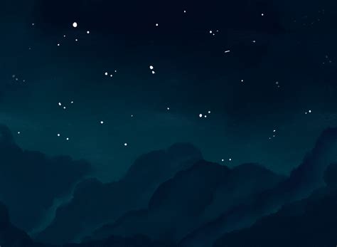 Starry Night Sky Animated