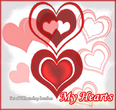 My Hearts 01 :Photoshop Brush: by Shuberth on DeviantArt