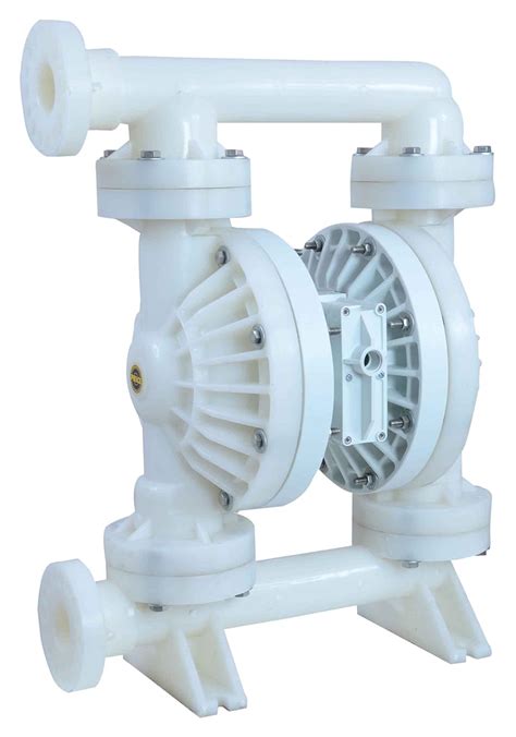 Price Pump Pvt Ltd AOD 500 PF PTT Polypropylene Air Operated Double Diaphragm Pump, White, 615 ...