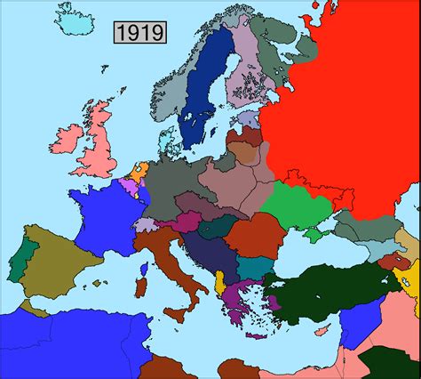 Interwar Europe 1919 v4 by xGeograd on DeviantArt