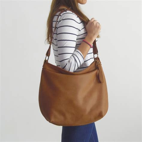 Tan Leather Tote Handbag | semashow.com