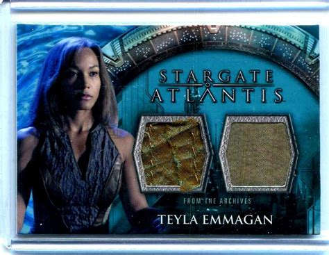 STARGATE ATLANTIS - TEYLA EMMAGAN - DUAL COSTUME RELIC - NICE CARD ...