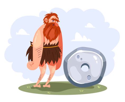 40+ Caveman Wheel Cartoon Invention Stock Photos, Pictures & Royalty ...