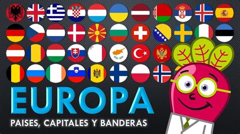 EUROPA 🌍 Paises Capitales Banderas | Geo Mapa Niños y Padres - YouTube