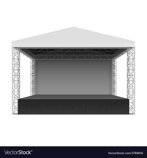 Outdoor concert stage Royalty Free Vector Image