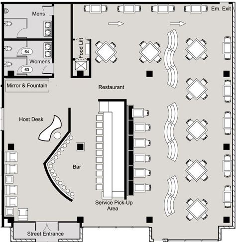 Designing A Restaurant Floor Plan | Home Design and Decor Reviews | Restaurant floor plan, Cafe ...