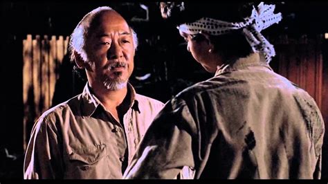 The Karate Kid - Mr. Miyagi teaches Daniel - YouTube