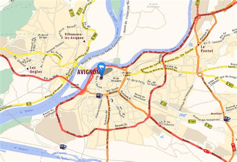 Avignon Map - France