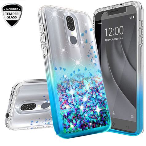 Case for Nokia 3.1 Plus, Glitter Liquid Floating Bling Sparkle Moving Quicksand Waterfall ...