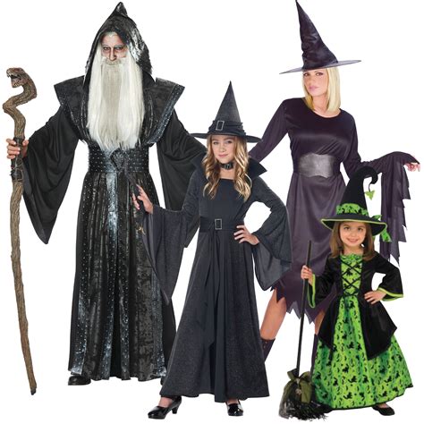 Wizard and Witch Family Costumes – Party Expert