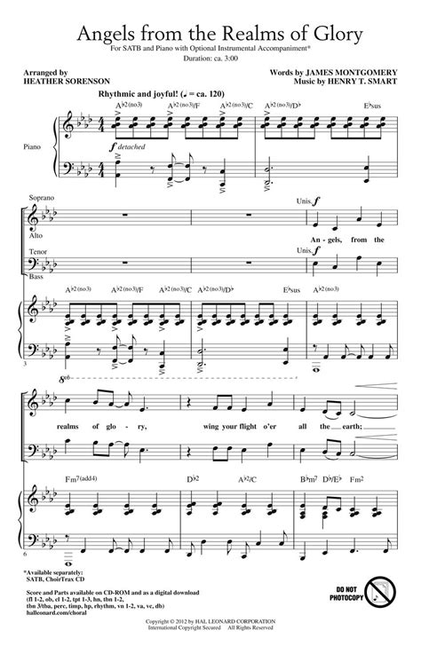 Angels From The Realms of Glory Sheet Music by Heather Sorenson (SKU: 08754136) - Stanton's ...