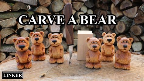 Carve a Bear -Woodcarving How To Tutorial - YouTube | Dremel wood carving, Wood carving patterns ...