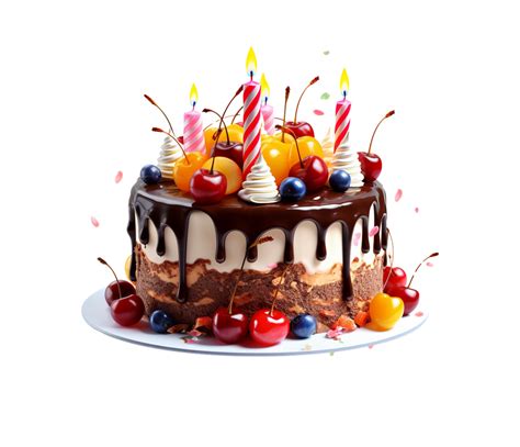 Birthday Cake Png, Happy birthday Cake, birthday Cake Transparent Background AI Generative ...