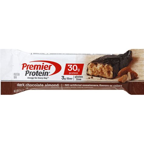 Premier Protein Protein Bar, Dark Chocolate Almond Flavored (2.53 oz ...