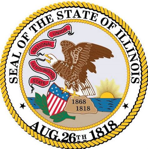 State seal and state government executive, legislative and judicial ...