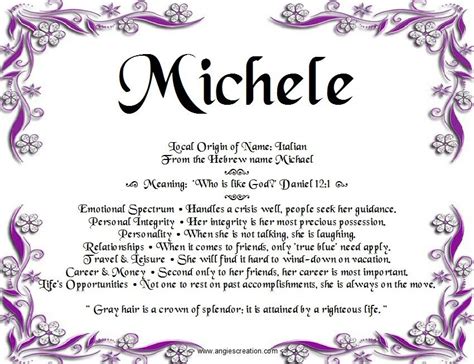 My name is Michele | Names with meaning, Autism quotes, Michele