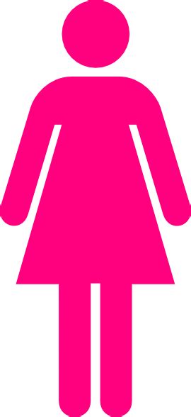 Ladies Bathroom Symbol Hot Pink Clip Art at Clker.com - vector clip art ...